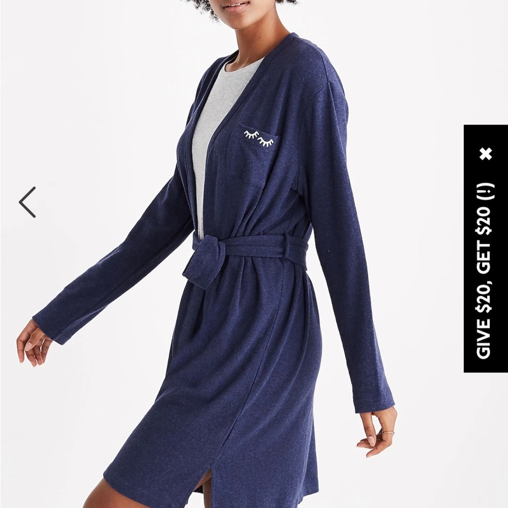 Madewell embroidered robe